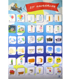 Anki Toys Cırtlı Pano Zıt Kavramlar And-5192