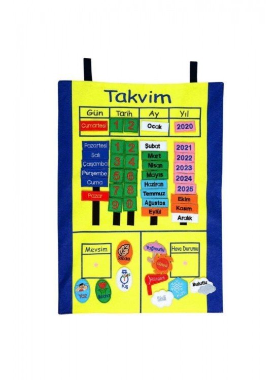 Anki Toys Cırtlı Takvim Pano And-5121