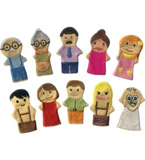 Anki Toys İnsanlar Parmak Kukla Seti 10 lu And-5087