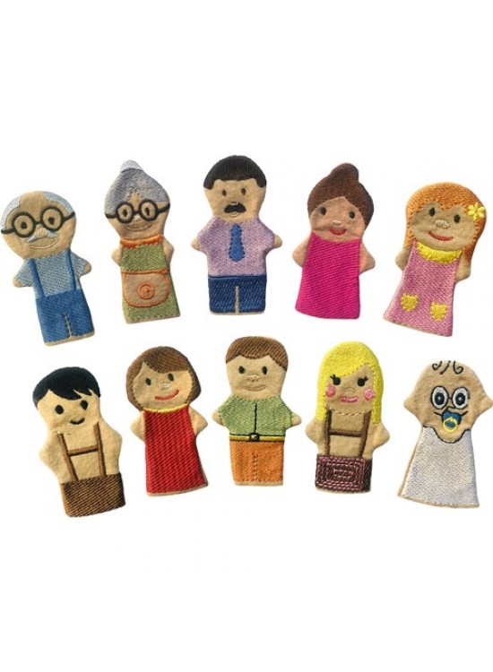 Anki Toys İnsanlar Parmak Kukla Seti 10 lu And-5087