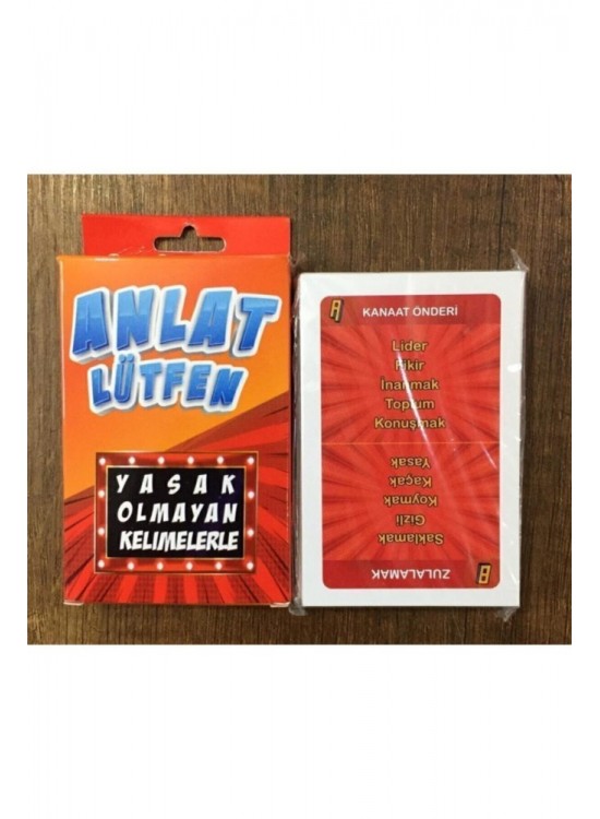 Anlat Lütfen Kartları (Yasak Olmayan Kelimeler)