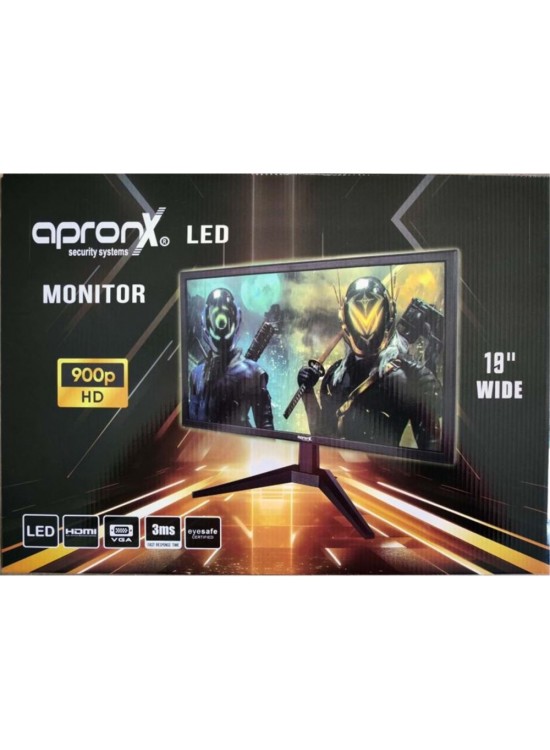 Apronx APX-NW19 900p 19" Led Vga+Hdmi Monitor