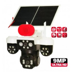 Apronx APX-WP296 9mp 3.6mm Üç Kameralı Wifi + Solar