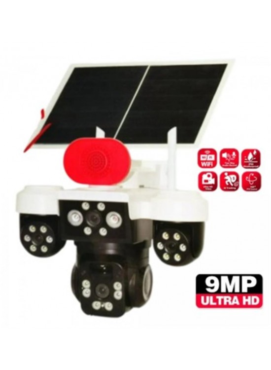 Apronx APX-WP296 9mp 3.6mm Üç Kameralı Wifi + Solar