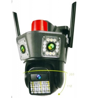 Apronx APX-WPG490 9Mp 3.6mm Üç Kamera 42 Led Wifi PTZ