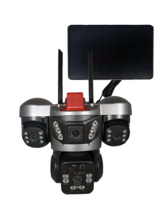 Apronx APX-WSP364 9Mp 3.6mm 2-2.8mm 4G Solar Üç Kamera 24 Led PTZ