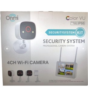 Apronx BSM400 4 Kanal Nvr + 3Mp 4 Kamera Full Color Mik. + 10" Lcd Wifi Set