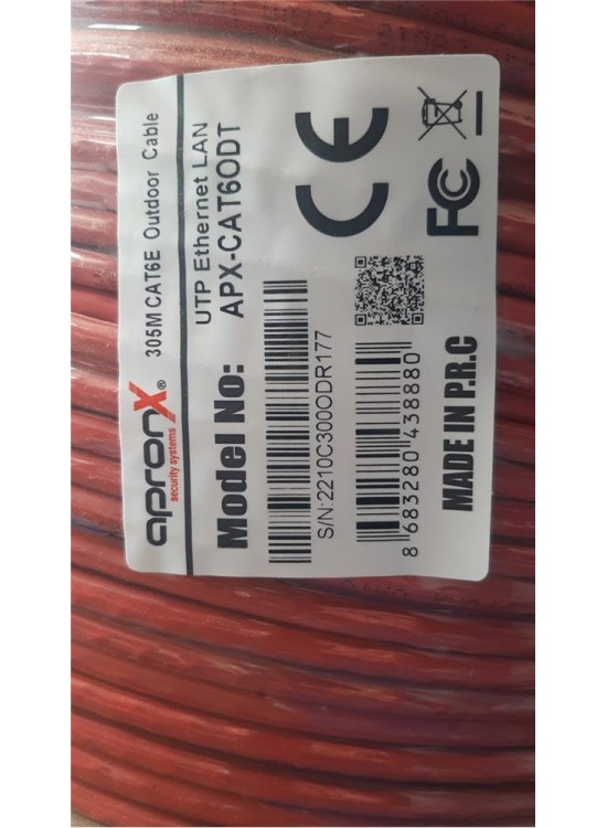 Apronx Cat6 23AWG 305Mt Outdoor 0,57mm Turuncu Utp Kablo