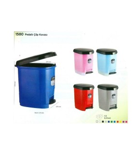 Ark Çöp Kovası Plastik Kapaklı Pedallı 20 Lt 1580