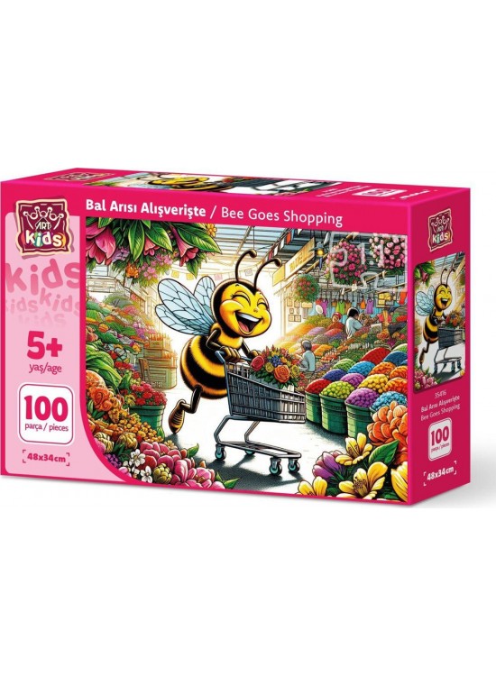 Art Puzzle 100 Parça Bal Arısı Alışverişte 35416