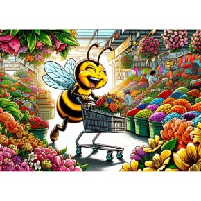Art Puzzle 100 Parça Bal Arısı Alışverişte 35416