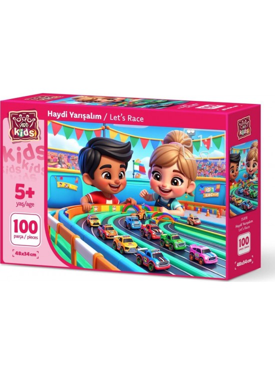 Art Puzzle 100 Parça Haydi Yarışalım 35418
