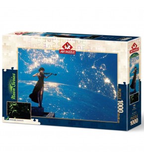 Art Puzzle 1000 Parça Neon Son Keman 5266