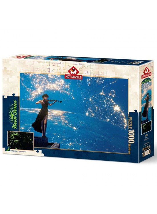 Art Puzzle 1000 Parça Neon Son Keman 5266 Art Puzzle 1000 Parça Neon Son Keman 5266