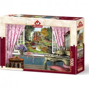 Art Puzzle 1500 Parça Penceremdeki Şato 5388