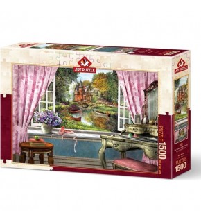 Art Puzzle 1500 Parça Penceremdeki Şato 5388