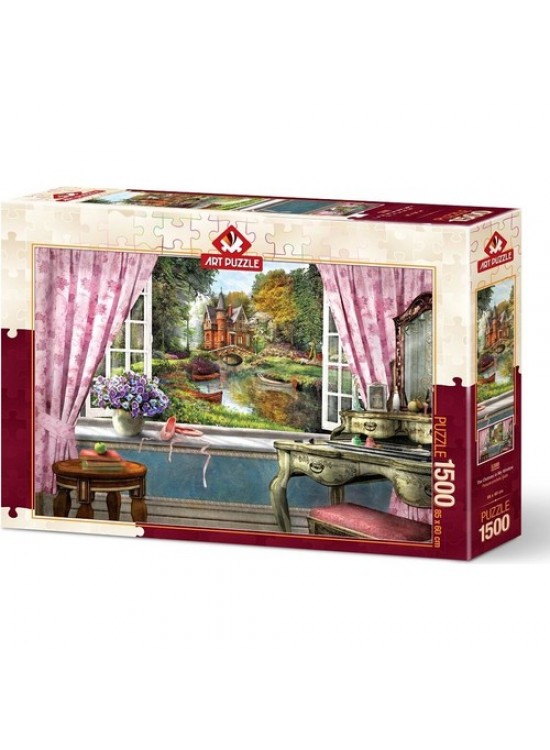 Art Puzzle 1500 Parça Penceremdeki Şato 5388