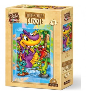 Art Puzzle 16 Parça Balıkçı Dinazorlar 5857