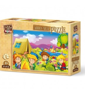 Art Puzzle 25 Parça Meraklı Kampçılar 5872