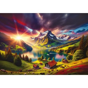 Art Puzzle 500 Parça Alplerin Kıyısında 40505