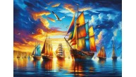 Art Puzzle 500 Parça Renkli Yelken Limanı 40504