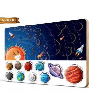 Art Puzzle Ahşap Frame Gezegenler 5879