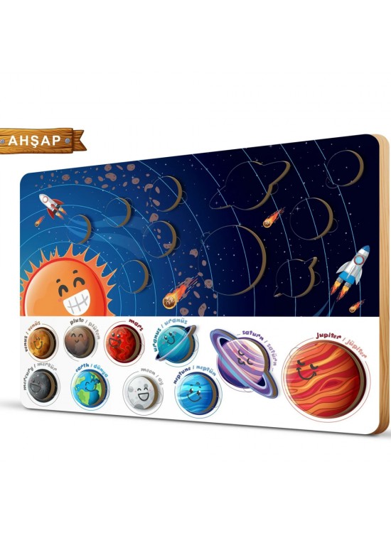 Art Puzzle Ahşap Frame Gezegenler 5879