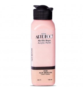 Artdeco Akrilik Boya 140 ML Açık Mercan 070R-3038