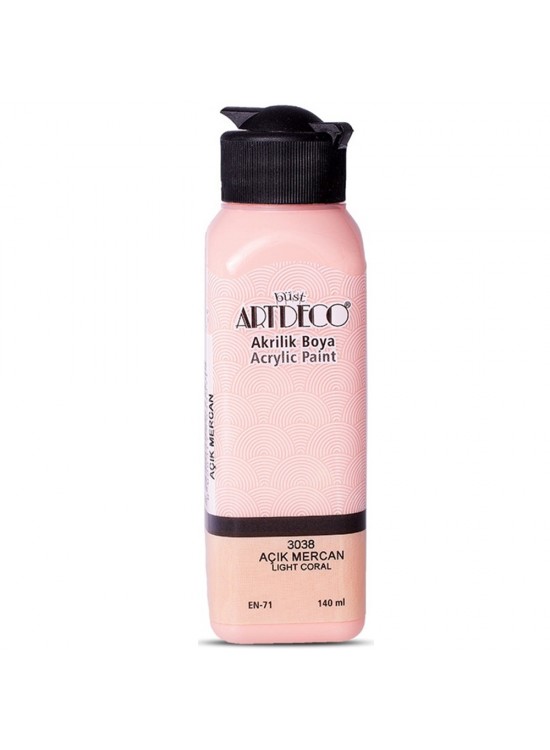 Artdeco Akrilik Boya 140 ML Açık Mercan 070R-3038