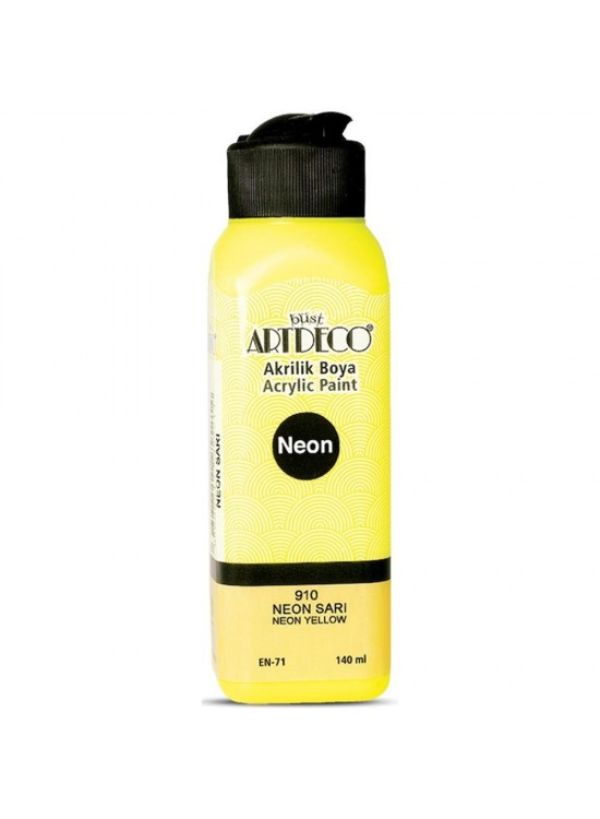 Artdeco Akrilik Boya 140 ML Fosforlu Sarı 070R-910 Artdeco Akrilik Boya 140 ML Fosforlu Sarı 070R-910