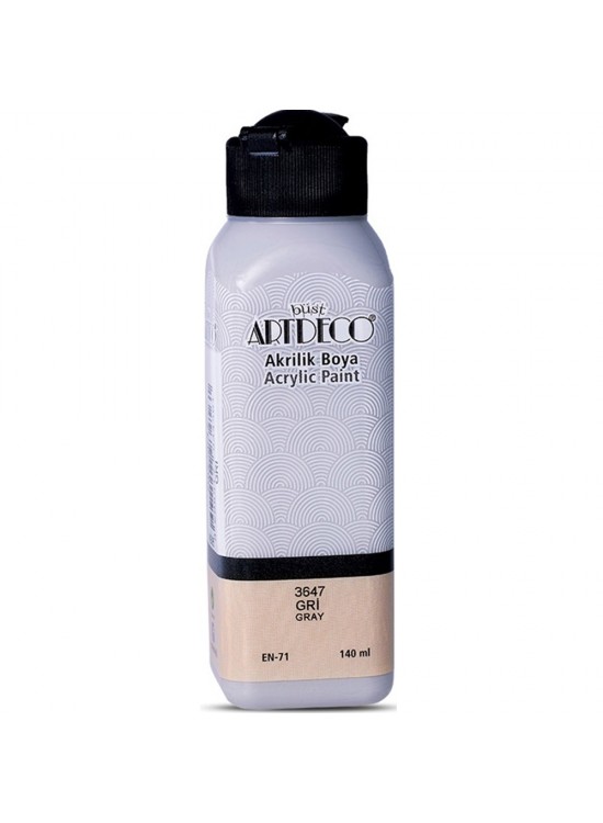 Artdeco Akrilik Boya 140 ML Gri 070R-3647 Artdeco Akrilik Boya 140 ML Gri 070R-3647