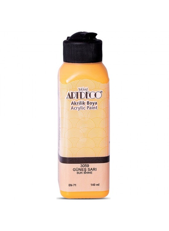 Artdeco Akrilik Boya 140 ML Güneş Sarı 070R-3059