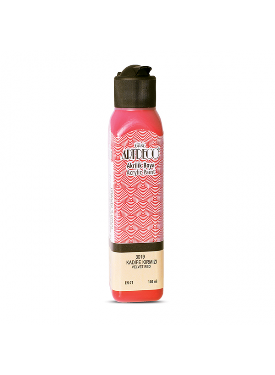 Artdeco Akrilik Boya 140 ML Kadife Kırmızı 070R-3019