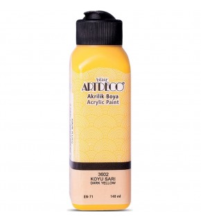 Artdeco Akrilik Boya 140 ML Koyu Sarı 070R-3602