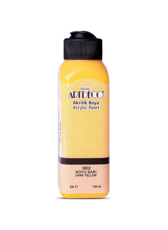 Artdeco Akrilik Boya 140 ML Koyu Sarı 070R-3602