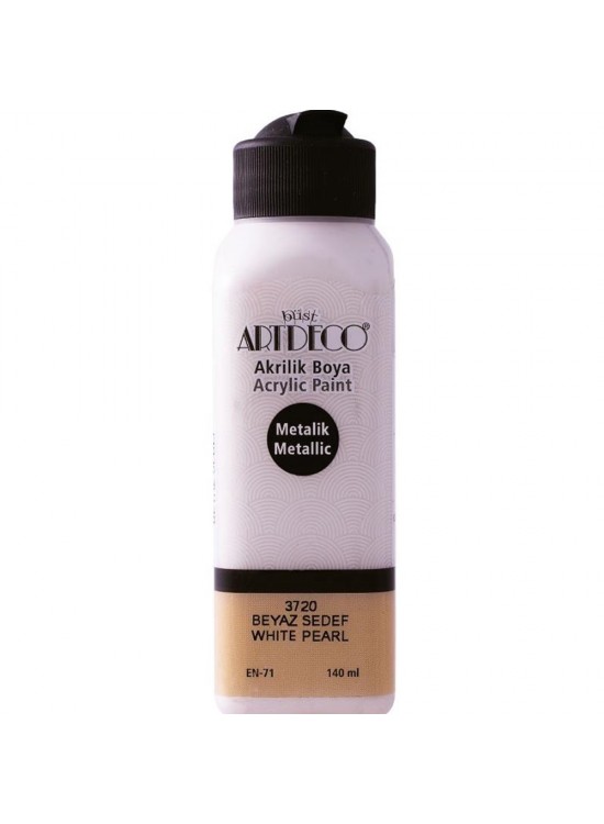 Artdeco Akrilik Boya 140 ML Metalik Beyaz 071R-3720