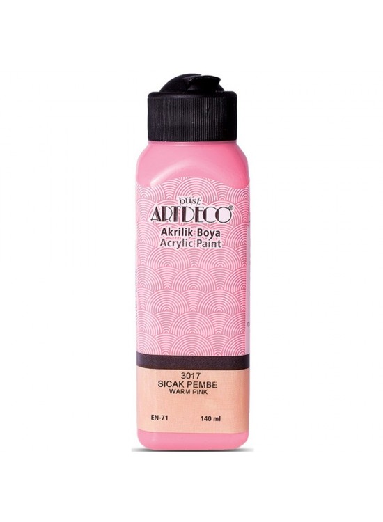 Artdeco Akrilik Boya 140 ML Sıcak Pembe 070R-3017