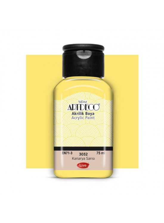 Artdeco Akrilik Boya 75 ML Kanarya Sarısı 3032