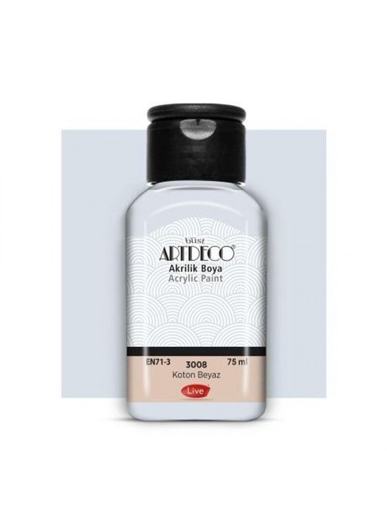 Artdeco Akrilik Boya 75 ML Koton Beyaz 3008