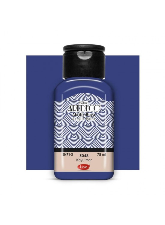 Artdeco Akrilik Boya 75 ML Koyu Mor 3048 Artdeco Akrilik Boya 75 ML Koyu Mor 3048