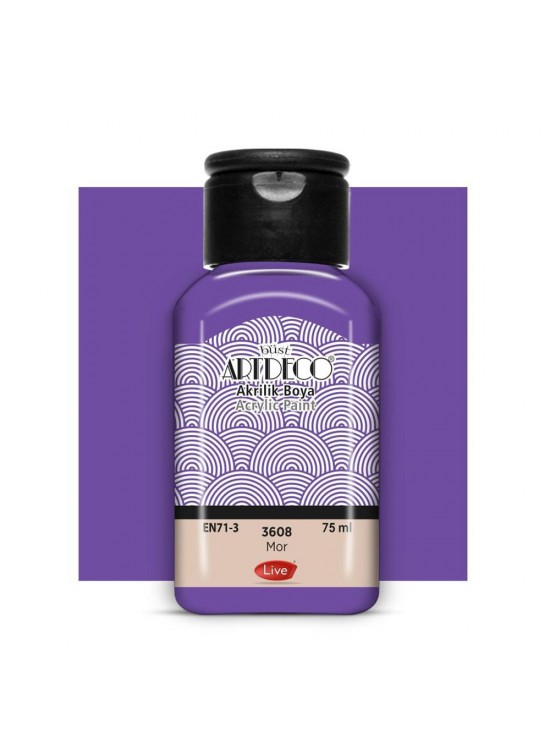 Artdeco Akrilik Boya 75 ML Mor 3608