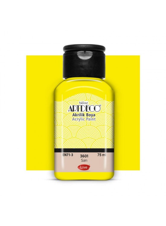 Artdeco Akrilik Boya 75 ML Sarı 3601
