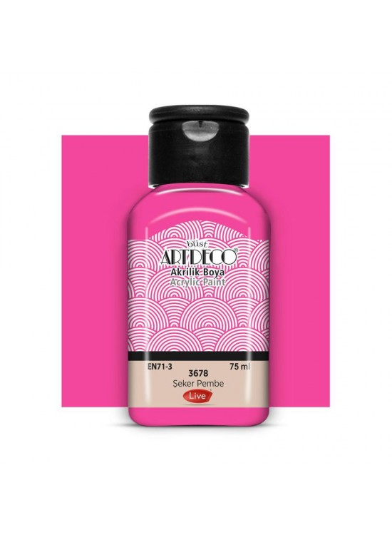 Artdeco Akrilik Boya 75 ML Şeker Pembe 3678