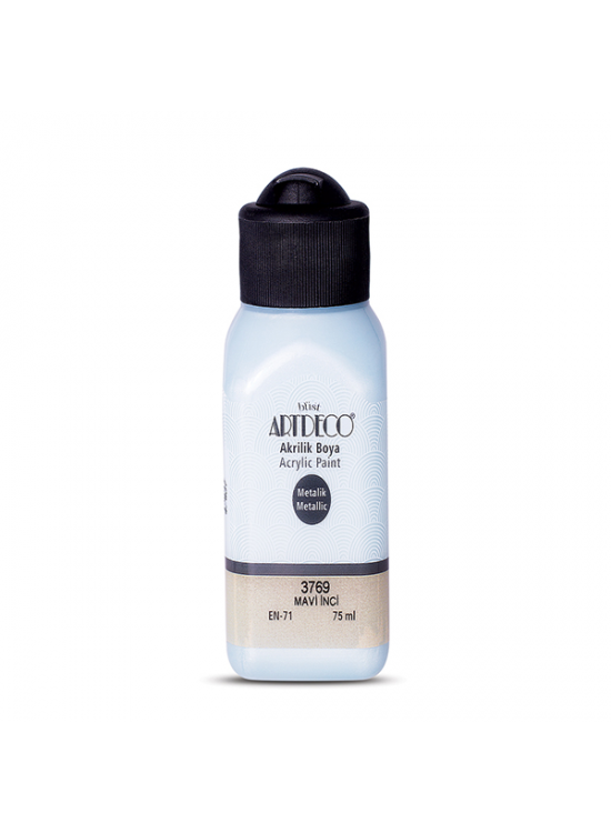 Artdeco Akrilik Boya Metalik 75 ML Mavi İnci 3769