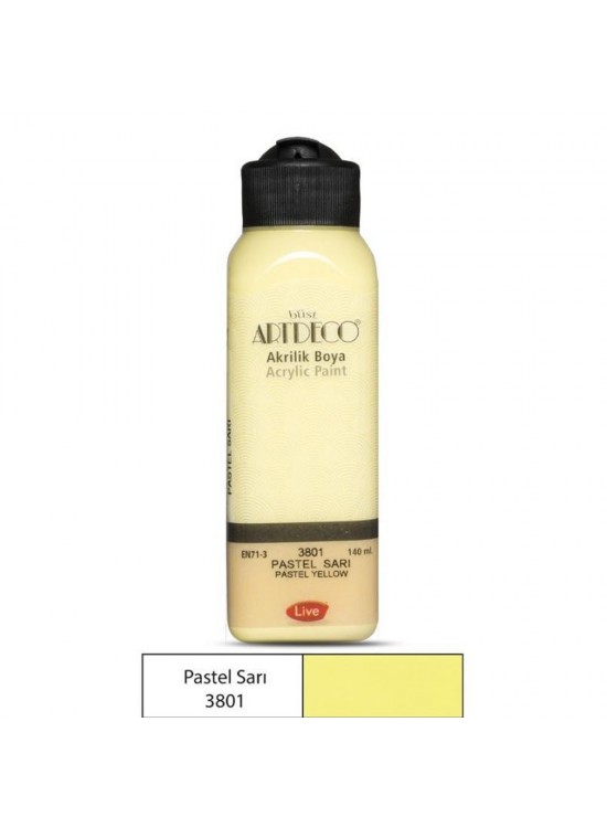 Artdeco Akrilik Boya Pastel 140 ML Pastel Sarı 3801