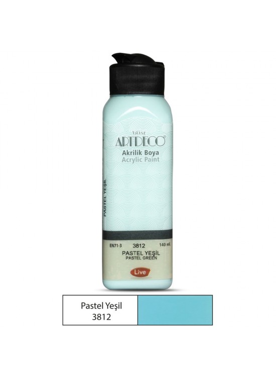 Artdeco Akrilik Boya Pastel 140 ML Pastel Yeşil 3812 Artdeco Akrilik Boya Pastel 140 ML Pastel Yeşil 3812