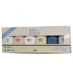 Artdeco Akrilik Boya Seti 6x75 ML İskandinav Renkler