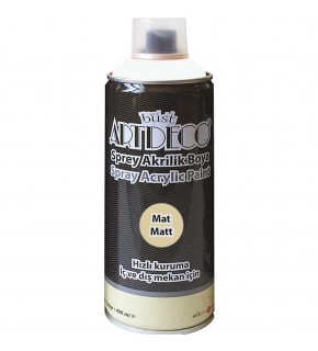 Artdeco Akrilik Sprey Boya 400 ML Mat Beyaz M060