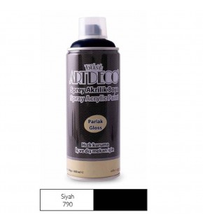 Artdeco Akrilik Sprey Boya 400 ML Mat Siyah M790