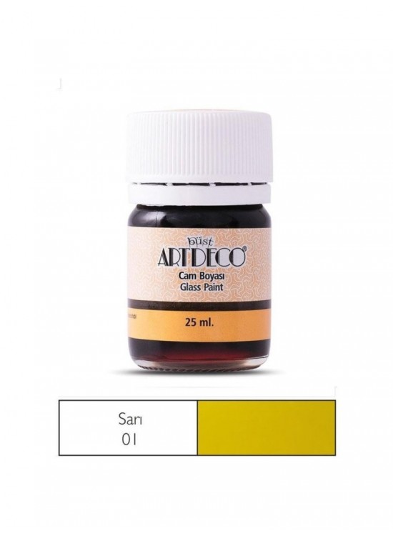 Artdeco Cam Boyası 25 Ml Öğrenci Tipi 01 Sarı (1 Adet)